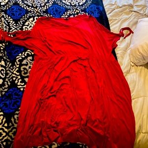 Red cold shoulder Torrid 3